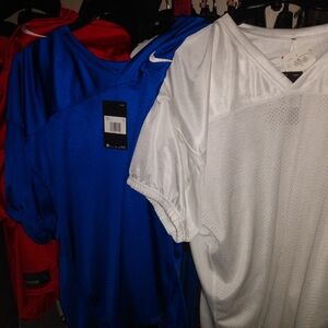 Nike Football mesh Training T shirt s Blue,White,Red New with Tags